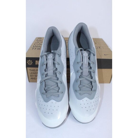 Nike Alpha Huarache 4 KYSTN Baseball Shoes Men's 9.5 Gray White DJ6524 012 NWB - Picture 9 of 12